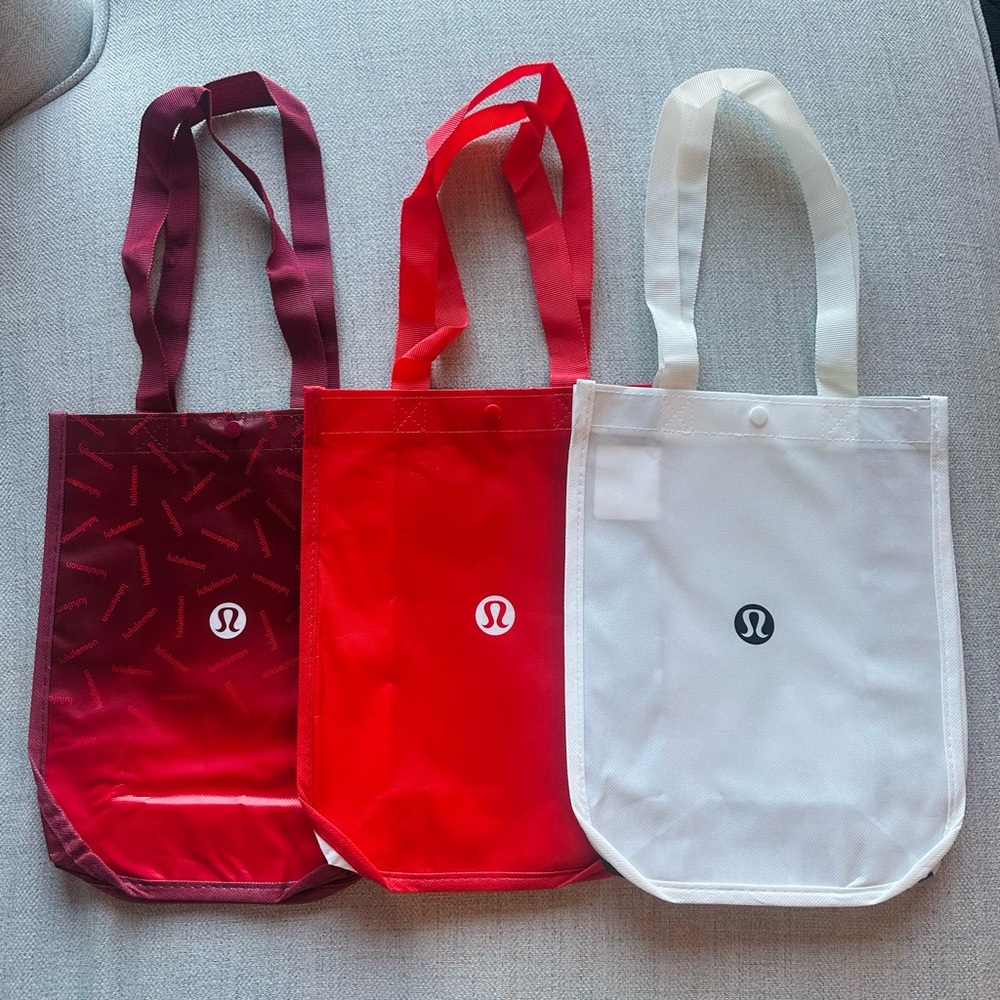 lululemon athletica Tote Trio - Burgundy, Red, White